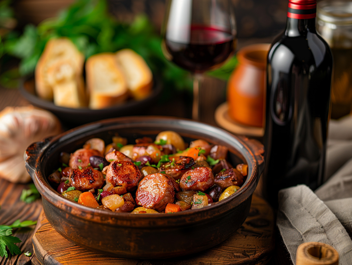 accords mets et vins : sublimer votre rougail saucisse - vin rouge